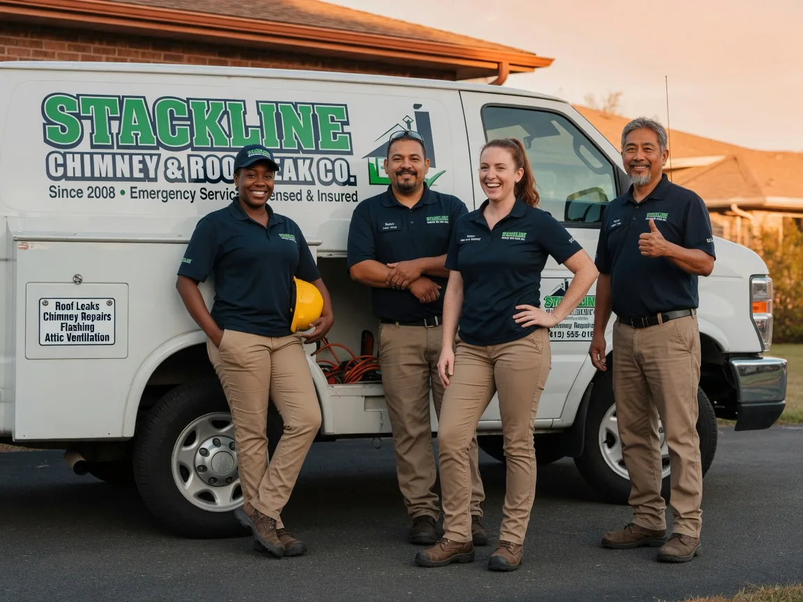 Chimney flashing repair company in Acme, LA